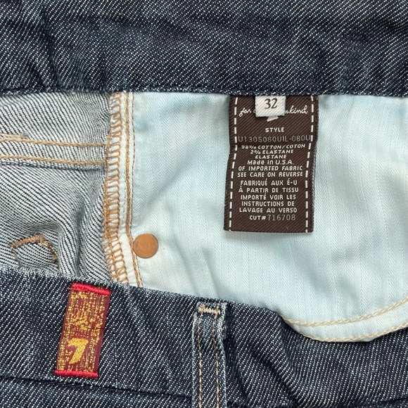 7 For All Mankind Jeans A Pocket Flare Y2K - Picture 4 of 12